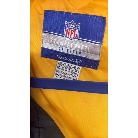 Vintage green bay packers jacket by Reebok, NFL on field team apparel - Picture 5 of 8